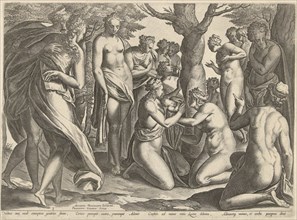 Birth of Adonis, Philips Galle, c. 1577 - c. 1581