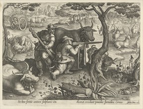 Deer Hunting using camouflage, Albert Flamen, Jacques van Merlen, Lodewijk XIV (koning van