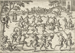 Round Dance, Pieter van der Borcht (I), Philips Galle, 1545 - 1608