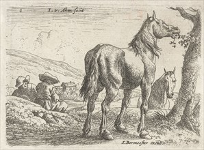 Eating horse, Jan van Aken, Jochem Bormeester, 1624 - 1661