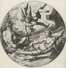 Third day of creation: separation of land and water, Jan Harmensz. Muller, Hendrick Goltzius,