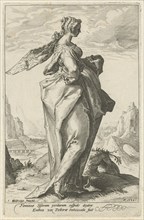 Debora, attributed to Jacob Matham, 1588