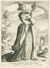 Pride (Superbia), Zacharias Dolendo, Jacob de Gheyn II, Hugo Grotius or Hugo de Groot, c. 1596 - c.