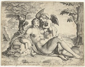 Venus and Cupid, Bartholomew Willemsz. Dolendo, Claes Jansz. Visscher II, 1589-1626