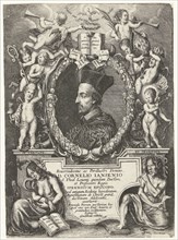 Portrait of Cornelis Jansenius, bishop of Ypres Belgium, Philip Fruytiers, 1620 - 1666