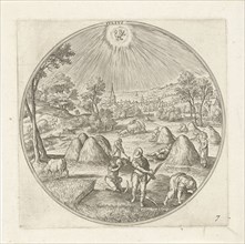 July, Adriaen Collaert, Hans Bol, Claes Jansz. Visscher (II), 1578 - 1582