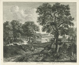 Duinlandschap outside Haarlem, The Netherlands, F.W. Musculus, Pierre Fouquet (Jr.), 1760 - 1796