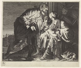 Angel warns Joseph to flee to Egypt, Albert Poel, Adam Elsheimer, 1619 - 1629