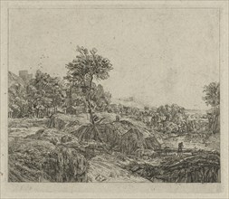 Rocky landscape, Johannes Pieter de Frey, 1801