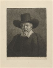 Portrait of Arnout Tholinx, print maker: Johannes Pieter de Frey, Rembrandt Harmensz. van Rijn,