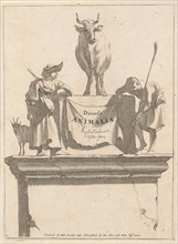 Title print for Diversa Animalia, Jan de Visscher, Frederik de Wit, 1643-1706