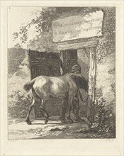 Title print for series with horses, Joannes Bemme, Jan Anthonie Langendijk Dzn, 1802