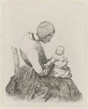 Mother with child, Eberhard Cornelis Rahms, 1859
