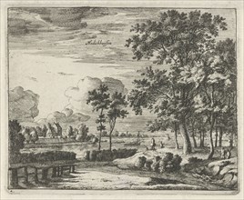 View of Hedikhuizen, The Netherlands, Roelant Roghman, Clement de Jonghe, 1637 - 1677