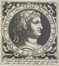 Portrait of Emperor Nero medallion, Nicolaes de Bruyn, 1594