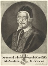 Portrait of Pope Alexander VIII, Matthijs van Marebeek, 1689 - 1699