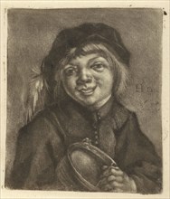 Boy with a bowl and a spoon, Jan de Groot, 1698-1776