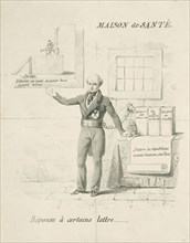 Cartoon by Louis de Potter, 1830, print maker: Anonymous, 1828 - 1830