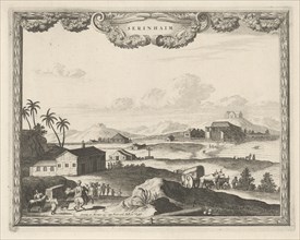 View on Serinhaim, print maker: Thomas Doesburgh, Johannes Covens and Cornelis Mortier, 1685 - 1714