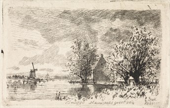 View of the Amstel, Elias Stark, 1887 - 1888