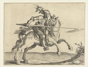 Spear Rider, offensive right, Jacob de Gheyn (II), 1599