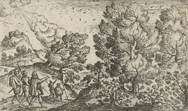 Travel with caution, print maker: Marcus Gheeraerts I attributed to, Gerard de Jode, after 1585 -