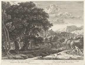 Venus and Adonis hunting, Herman van Swanevelt, Henri Bonnart (I), Lodewijk XIV (koning van