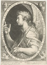 Annunciation (angel Gabriel), Crispijn van de Passe (I), 1574 - 1637