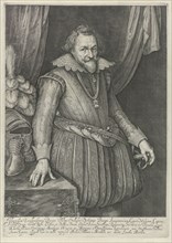 Portrait of Filips Willem,Pprins van Oranje. Jacob Matham, 1598 - 1631