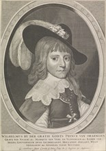 Portrait of Willem II, prins van Oranje, 15 years old, Cornelis van Dalen (I), Francoys van
