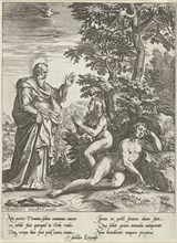 The Creation of Eve, Anonymous, Cornelis Cort, Johannes Sadeler II, after 1572 - before 1600