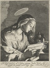Mary Magdalene reading, Cornelis Bloemaert (II), c. 1625