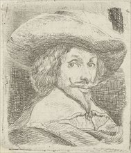 Self Portrait with Hat, Jan van Ossenbeeck, 1647 - 1674