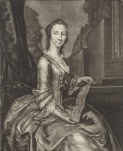 Portrait of Anna Maria Falkner, Andreas van der Myn, 1724 - 1800
