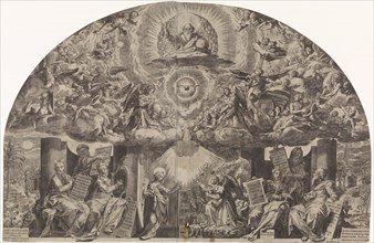 Annunciation, Paulus Mondekens, Cornelis Cort, Federico Zuccaro, 1600 - 1699