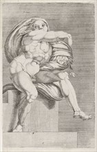 Figure from the Sistine Chapel, attributed to Dirck Volckertsz Coornhert, 1551
