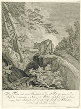 A fox with two tails, Johann Elias Ridinger, 1708 - 1767