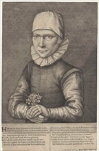 Portrait of Eva Vliegen, Andries Jacobsz. Stock, Balthasar Flessiers, 1614