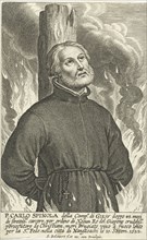 Martyrdom of Jesuit Carlo Spinola in Nagasaki, print maker: Schelte Adamsz. Bolswert, unknown, 1596