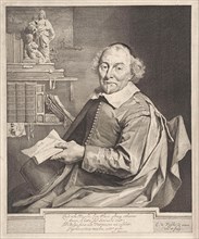 Portrait of Joost van den Vondel, Cornelis Visscher II, Prudenter, Constantijn Huygens I, 1657