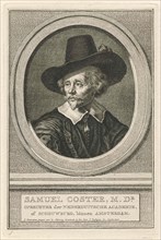 Portrait of Samuel Coster, Jacob Houbraken, 1708-1780