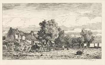 Bleekveld, bleach field, print maker: Alexander Mollinger, 1846 - 1867