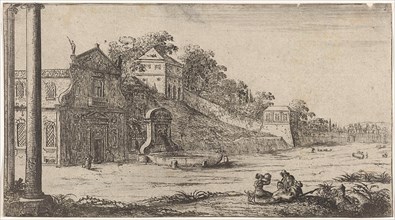 View of a church in Rome, Jan Baptist Weenix, 1647 - 1659
