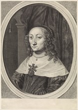 Portrait of Catherina Charlotta, Countess Palatine of Palatinate-Neuburg, Theodor Matham, Johannes