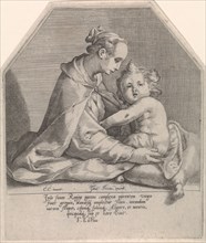 Mary with Child, Anonymous, Franco Estius, Johan Fricius, 1590 - 1640