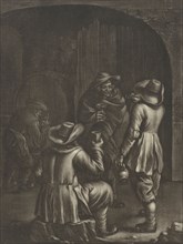 Wine tasting, Jan van Somer, 1655 - 1700