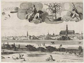 View of Haarlem C, The Netherlands, Jan van de Velde (II), Hugo Allard, 1652