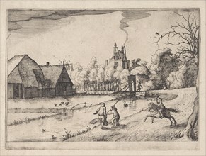 Country house and orchard of Jan Daimen, at Sloterdijk, The Netherlands