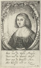 Portrait of Anna Maria van Schurman, Paulus Lesire, Cornelis Boey, 1643