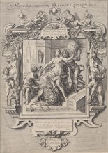 Allegory of human nature, print maker: Jan Saenredam, Cornelis Ketel, Petrus Hogerbeets, 1610 -